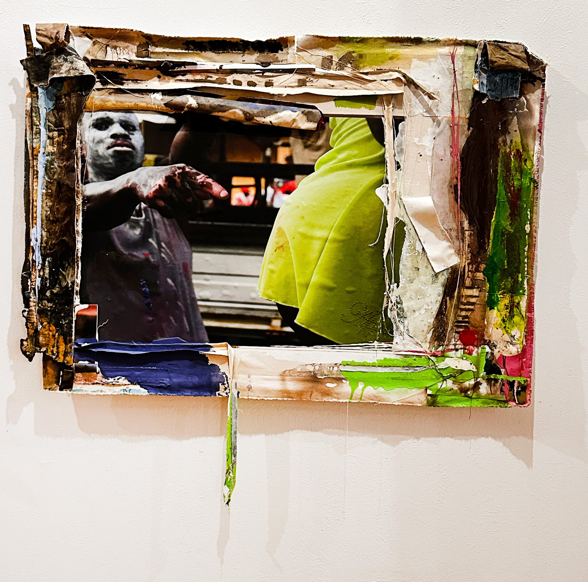 Phat, mixed media work by Brian Walker