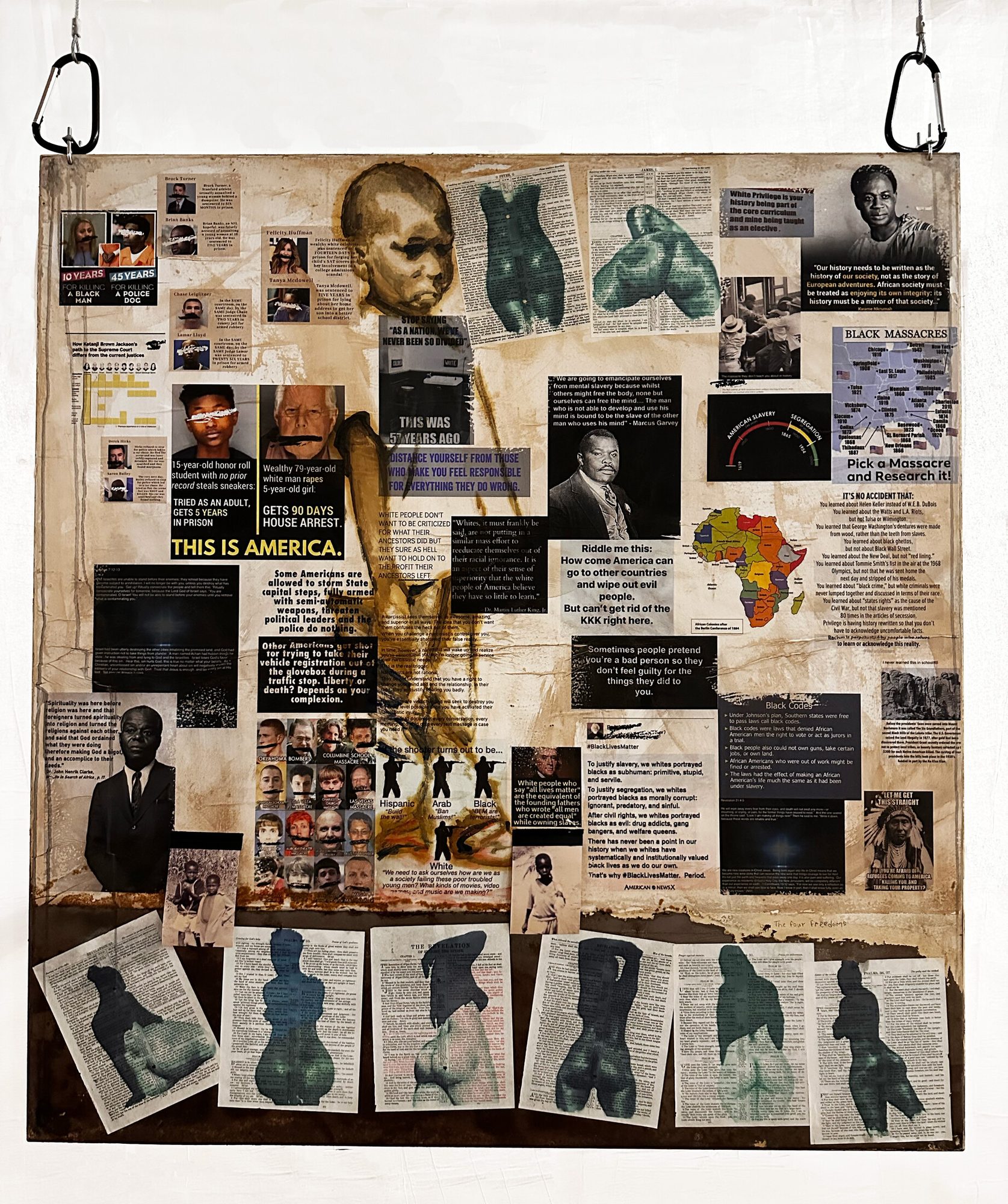 Don&rsquo;t Touch Me I&rsquo;m Not Touching You, mixed media work by Brian Walker, back