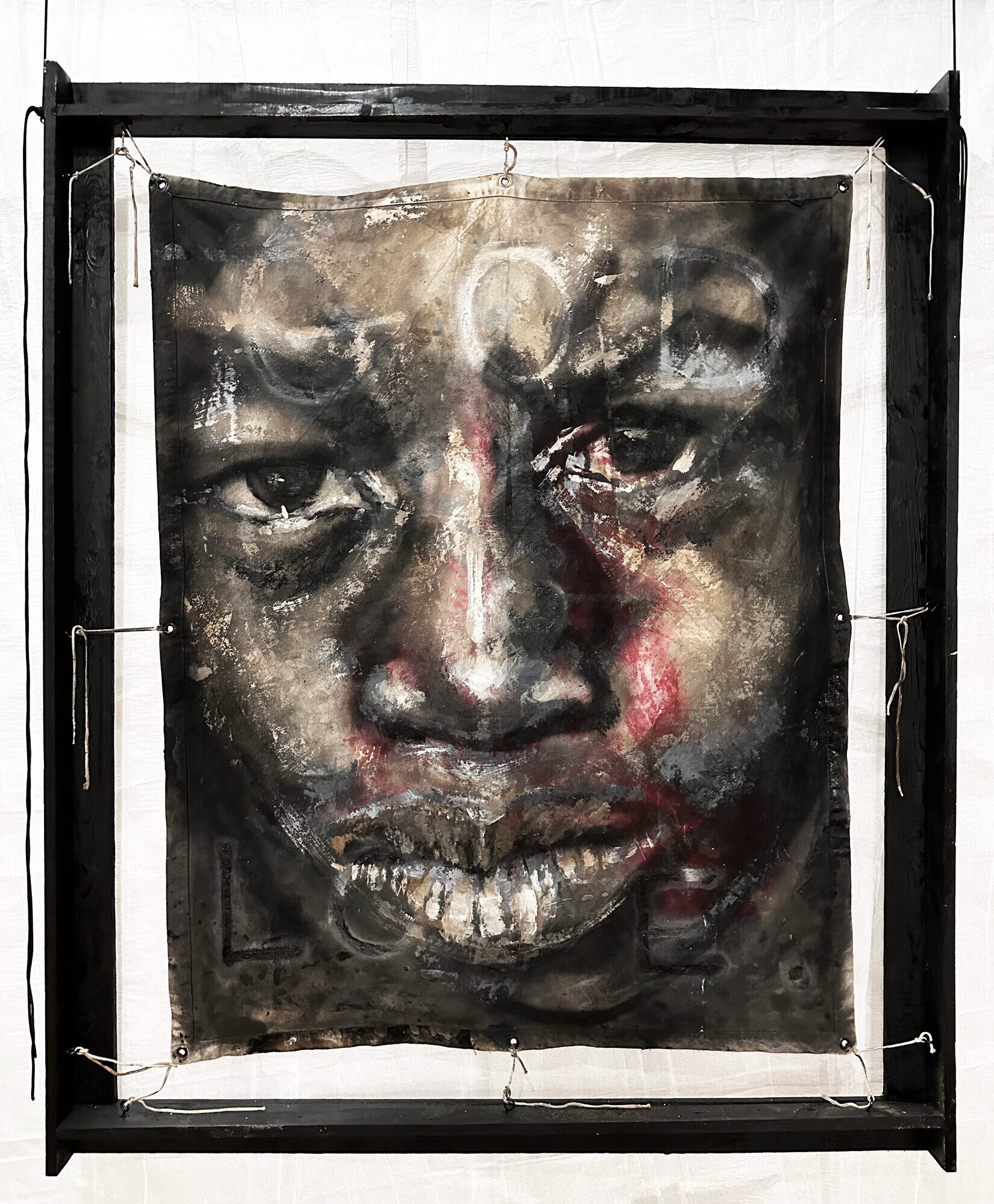 GOD is Love, mixed media work by Brian Walker, front