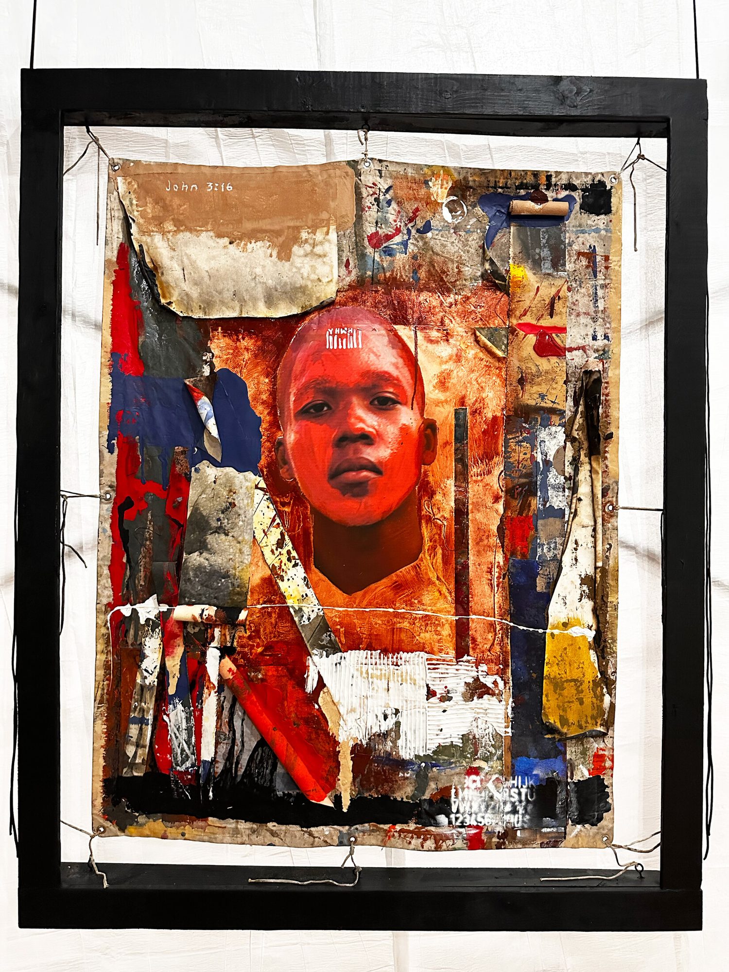 GOD is Love, mixed media work by Brian Walker, back