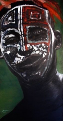 People of Color Series #3, painting by Brian Walker
