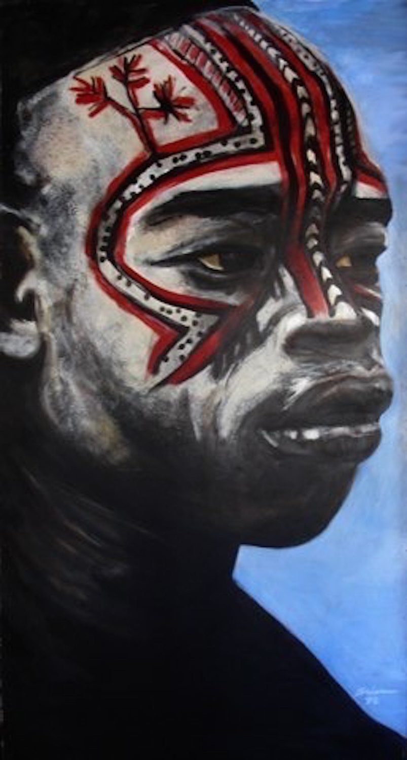People of Color Series #4, painting by Brian Walker