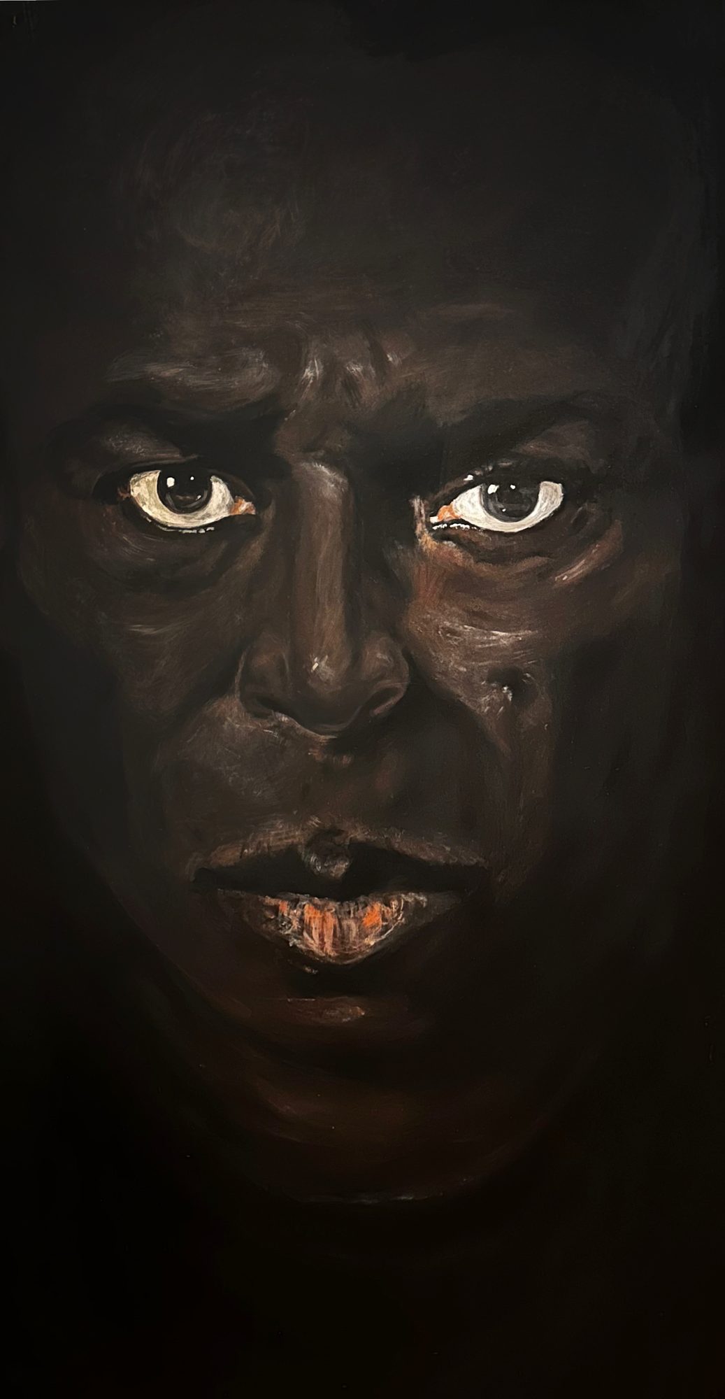 Miles, painting by Brian Walker